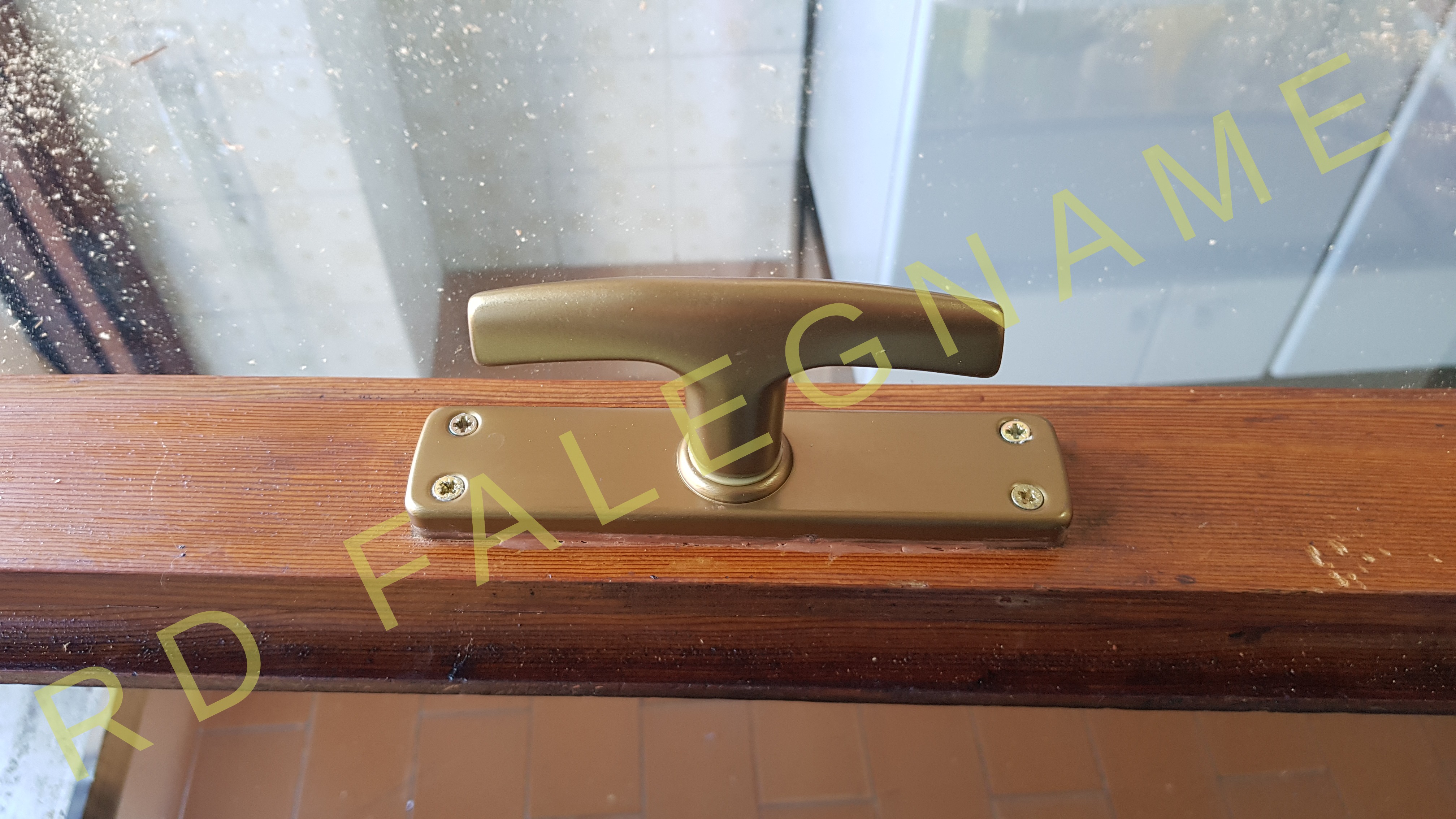 Maniglia in Alluminio Bronzato